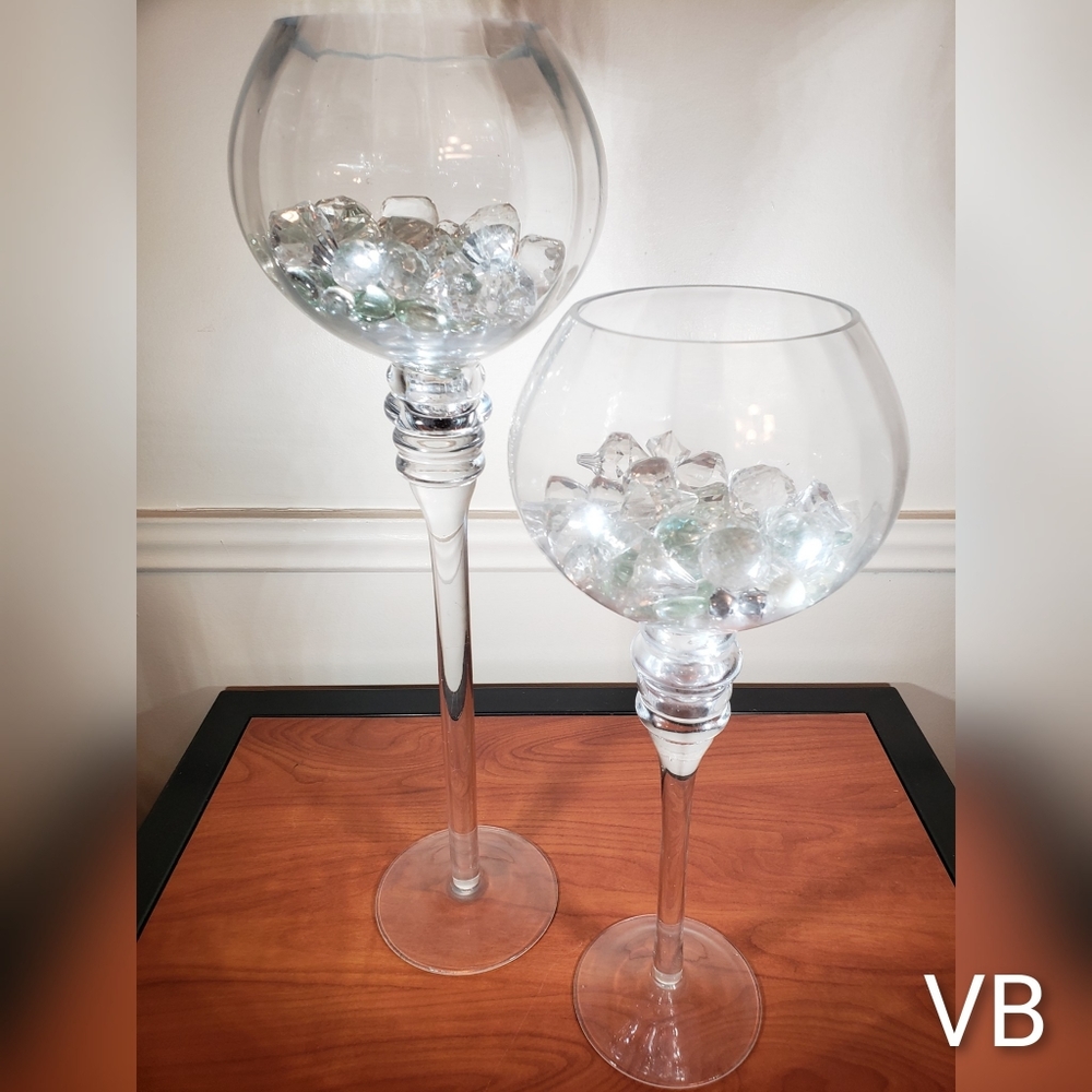Decorative Glass Decor Set Of 2